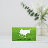 Carte De Visite Ferme d'élevage | Herbe | Ferme  (Debout devant)