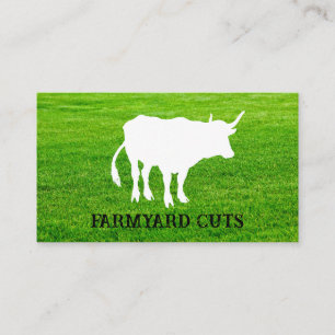 Carte De Visite Ferme d'élevage Herbe Ferme