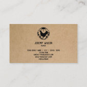 Carte De Visite Ferme d'oeufs bio Ferme de poulet rustique (Dos)
