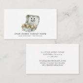 Carte De Visite Ferme d'oeufs de poulet rustique (Devant / Derrière)