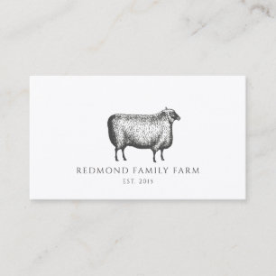 Carte De Visite Ferme familiale rustique