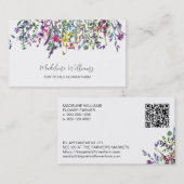 Carte De Visite Ferme Florale fleur sauvage (Devant / Derrière)