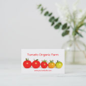 Carte De Visite Ferme organique de tomate (Debout devant)