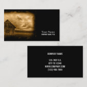 Carte De Visite Ferme primitive de l'Ouest ferme ancienne grange (Devant / Derrière)