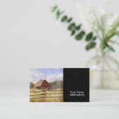 Carte De Visite Ferme rustique de campagne de l'Ouest Primitive Gr (Debout devant)