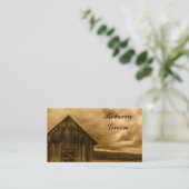 Carte De Visite ferme rustique de l'ouest ferme ancienne grange ma (Debout devant)