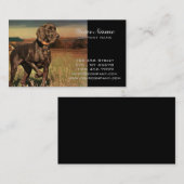 Carte De Visite ferme rustique labrador retriever de pays (Devant / Derrière)