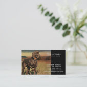 Carte De Visite ferme rustique labrador retriever de pays (Debout devant)