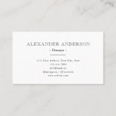 Carte De Visite Ferme rustique Logo de ferme Arrière - plan bois V (Dos)