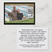 Carte De Visite Ferme Shelftalker décelable de Waikinalani (Devant / Derrière)