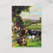 Carte De Visite Ferme vintage (Dos)