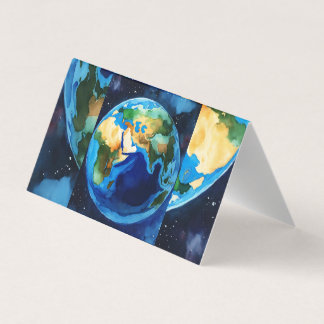 Carte De Visite Fermer la terre