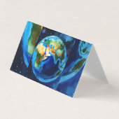 Carte De Visite Fermer la terre (Devant)
