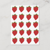 Carte De Visite Fermes de fraises Fruit Farms (Devant)