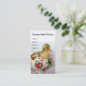 Carte De Visite Fermes de nid d'oies (Debout devant)