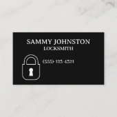 Carte De Visite Fermeture À Serrure Avec Padlock (Devant)