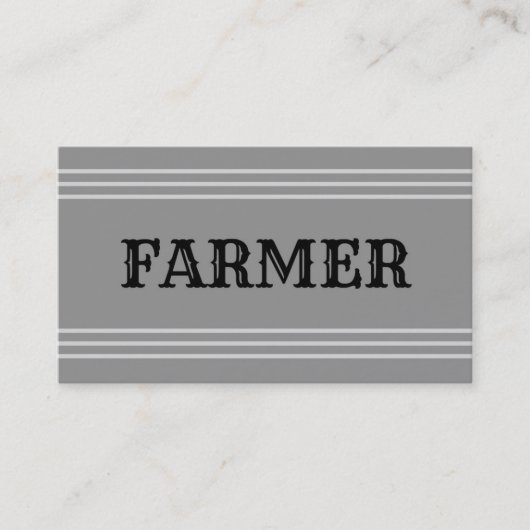 Carte de visite fermier (Devant)