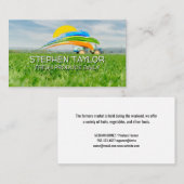 Carte De Visite Fermier sur tracteur | Agriculture (Devant / Derrière)