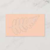Carte De Visite Fern Theme Business Card (Dos)