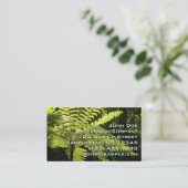 Carte De Visite Ferne arborescente dans la forêt tropicale (Debout devant)