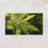 Carte De Visite Ferne arborescente dans la forêt tropicale (Dos)
