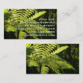 Carte De Visite Ferne arborescente dans la forêt tropicale (Devant / Derrière)