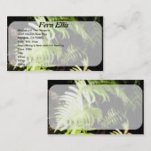 Carte De Visite Ferne dans les bois (Devant / Derrière)