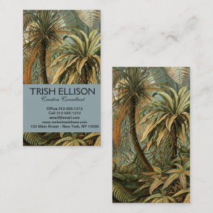 Carte De Visite Ferns Palm Tree Antiquité Botanique Ferns Art
