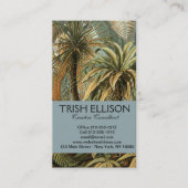 Carte De Visite Ferns Palm Tree Antiquité Botanique Ferns Art (Devant)