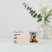 Carte De Visite Ferris Wheel at Night (Debout devant)