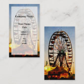 Carte De Visite Ferris Wheel at Night (Devant / Derrière)