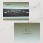 Carte de visite ferroviaire (Devant / Derrière)