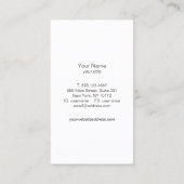 Carte De Visite Festif Confetti & Gold Circles Look Beauté Salon (Dos)