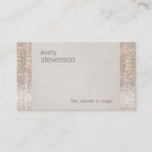 Carte De Visite Festif Fun Faux Séquins Sparkly Cute Girly