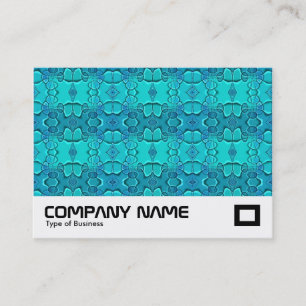 Carte De Visite Festival Bleu Aqua