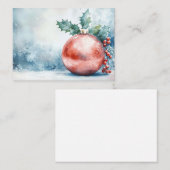 Carte De Visite Festive Christmas Ornament (Devant / Derrière)