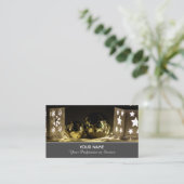 Carte De Visite Festive décoration de Noël (Debout devant)