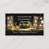 Carte De Visite Festive décoration de Noël (Dos)