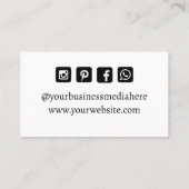 Carte De Visite Fête circulaire colorée (Dos)