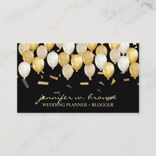 Carte De Visite Fête de ballons (Devant)