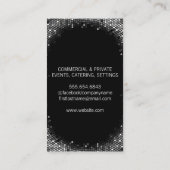 Carte De Visite Fête de fête avec un baiser (Dos)