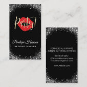 Carte De Visite Fête de fête avec un baiser (Devant / Derrière)