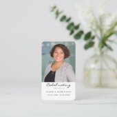 Carte De Visite Fête de la vie Photo Funeral Prayer Card (Debout devant)