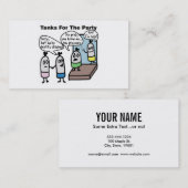 Carte De Visite Fête de Scuba (Devant / Derrière)