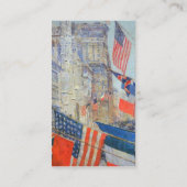 Carte De Visite Fête des Alliés, mai 1917 par Frederick Childe Has (Dos)