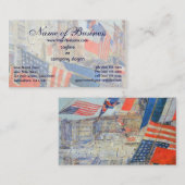 Carte De Visite Fête des Alliés, mai 1917 par Frederick Childe Has (Devant / Derrière)