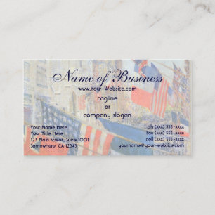 Carte De Visite Fête des Alliés, mai 1917 par Frederick Childe Has