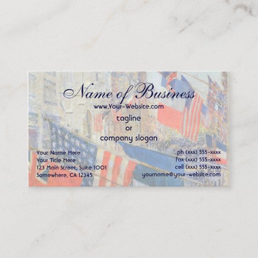 Carte De Visite Fête des Alliés, mai 1917 par Frederick Childe Has (Devant)