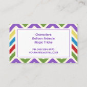 Carte De Visite Fête des enfants (Dos)