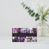 Carte De Visite Fête des Mariages du planificateur de fête, événem (Debout devant)